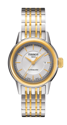 Tissot Carson Automatic 29.5 Stainless Steel / Yellow Gold PVD / Silver / Bracelet